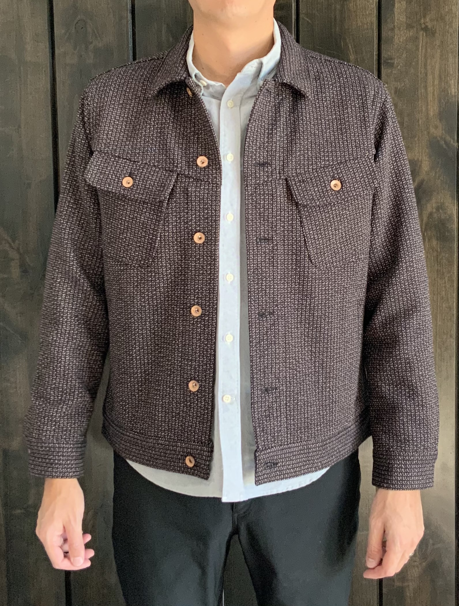 Taylor Stitch Long Haul Jacket in Wool Beach Cloth Everyday Wear
